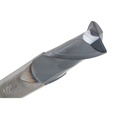 Cgs Tool 2Fl Std Cr End Mill 5/8" Dia 1-1/4" Loc 3-1/2" Oal W/.060 Rad & Altin CR123-6250.060-ALTiN